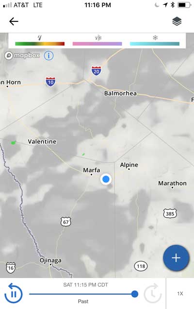 Cloud Cover Marfa Lights