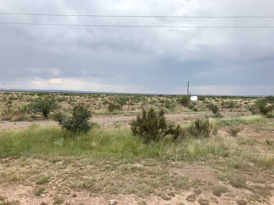 Looking over the desert from Marfa Viewing Area