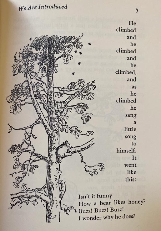Pooh Climbing Tree